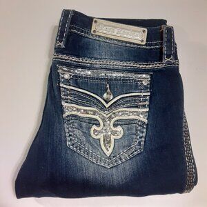 Rock Revival Ellis Easy Boot Women's Embellished Sequined Jeans EP2569E206S